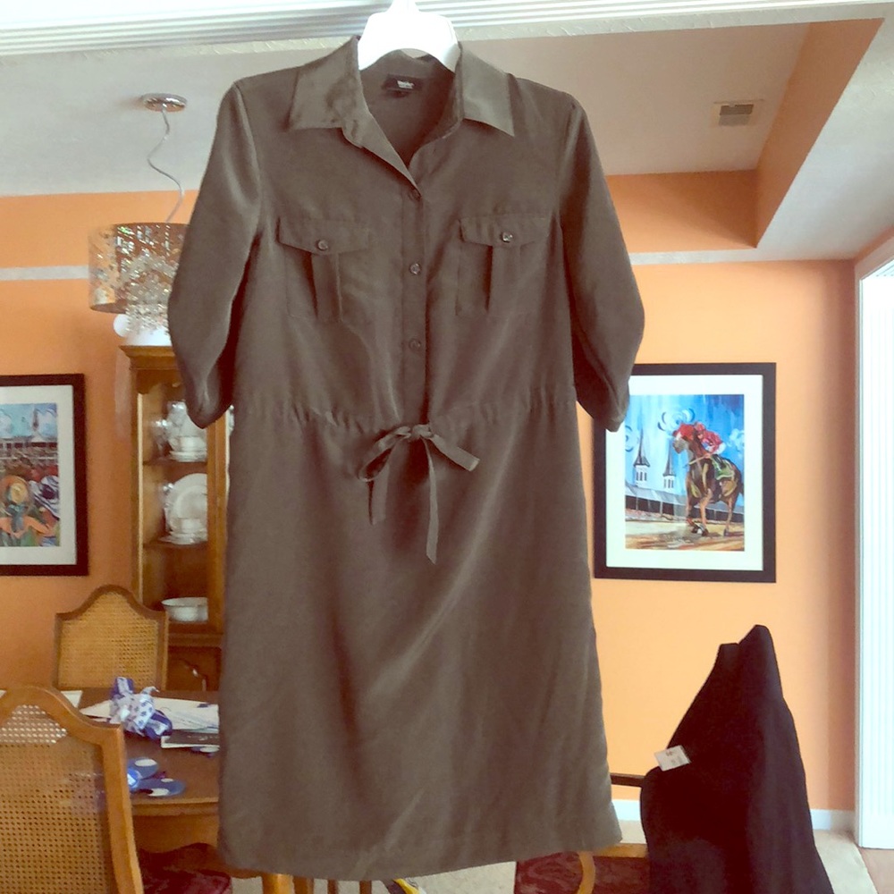 Mossimo army green dress, size S. Gently worn. - Picture 1 of 6